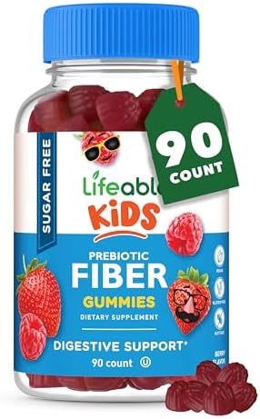 Gomitas de Fibra Prebiótica Sin Azúcar Lifeable para Niños | 4g de Fibra | Suplementos Vegetarianos para la Salud Digestiva | 90 Gomitas Probioticas - imagen 1