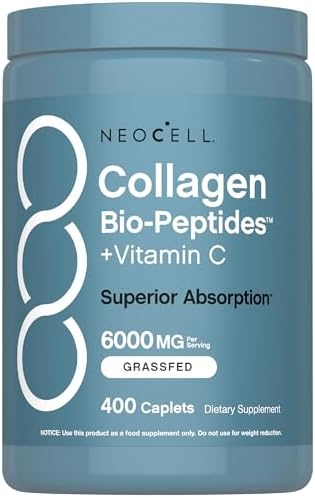 Píldoras de Péptidos de Colágeno NeoCell | 400 Tabletas | Alimentación de Pasto | Con Vitamina C | Fórmula de Absorción Superior | Para Mujeres y - imagen 1