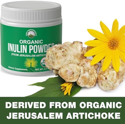 Polvo de Inulina Orgánica Peak Performance - Fibra Prebiótica Natural para la Salud Digestiva, Vegano y Orgánico, Suplemento de Alcachofa de Jerusalén - imagen 3