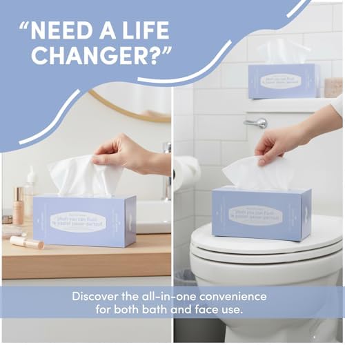 Papel Higiénico Biodegradable Septic Safe Tube Free - 4 Capas, Rápido Disolvente, Aprobado por Mamás, Ideal para Viajes, RV y Uso Marino - 4 Cajas, - imagen 5