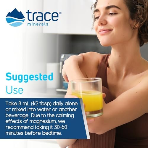 Magnesio Glicinato Líquido Trace Minerals - Salud Ósea, Nerviosa y Digestiva - Mejora Sueño, Claridad y Concentración - Suave - Sabor Limón Lima - 8 - imagen 5
