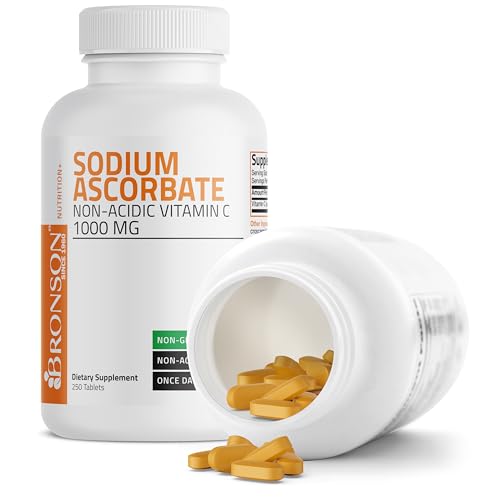Bronson Ascorbato de Sodio Vitamina C No Ácida 1000 Mg - Suave para el Estómago - Refuerzo del Sistema Inmunológico - Antioxidante Potente - - imagen 7