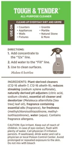 Limpiador Multiusos Melaleuca Tough & Tender NUEVO 8 Fl Oz (Paquete de 1) SÚPER CONCENTRADO - imagen 2