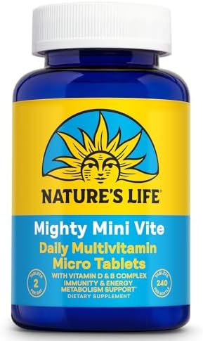 Nature's Life Mighty Mini Vite - Multivitamínico Diario para Hombres y Mujeres - Vitamina D y Complejo B - Apoyo a la Inmunidad y Metabolismo - imagen 1