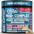 Suplemento de Resveratrol NAD con Spermidina, Fisetina, Quercetina, Semilla de Uva y más - EternaGlow de Clean Nutra, 90 cápsulas anti-envejecimiento - imagen 1