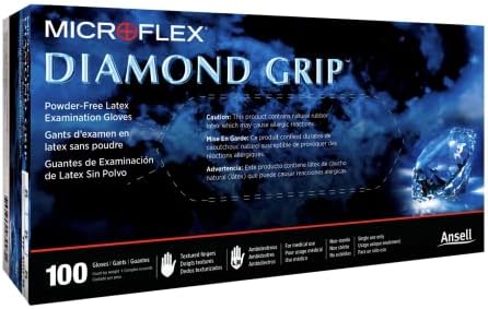 Guantes de Látex Microflex MF-300-XL Extra Grande con Agarre Diamante, Paquete de 100 unidades - imagen 1