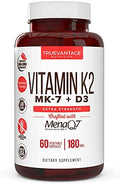 Suplemento de Vitamina K2 D3 5000 UI y 180 mcg de K2 MK7 para Huesos Sanos, Corazón Saludable y Salud Cardiovascular - 60 Cápsulas Vegetales Fáciles - imagen 1