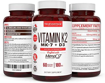 Suplemento de Vitamina K2 D3 5000 UI y 180 mcg de K2 MK7 para Huesos Sanos, Corazón Saludable y Salud Cardiovascular - 60 Cápsulas Vegetales Fáciles - imagen 6