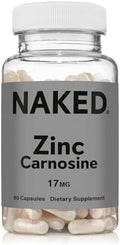 Suplemento Naked Zinc Carnosine para el Estómago y Función Inmunológica, Vegano, Sin Gluten, 17mg - 60 Cápsulas - imagen 1