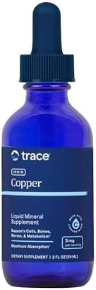 Trace Minerals Cobre Iónico - Suplemento Líquido de Cobre para la Salud Sanguínea - Apoya Tejidos Conectivos, Metabolismo y Nervios - 2 fl oz (48 - imagen 1