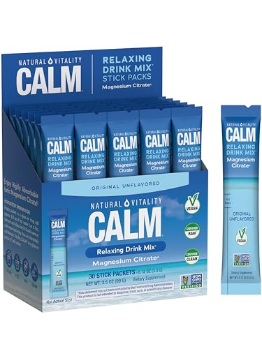 Natural Vitality Calm Paquetes de Magnesio | Mezcla en Polvo Relajante | Pouches Portátiles | Sin Gluten ni Azúcar | 255mg por Porción | 30 Cuentos - imagen 3