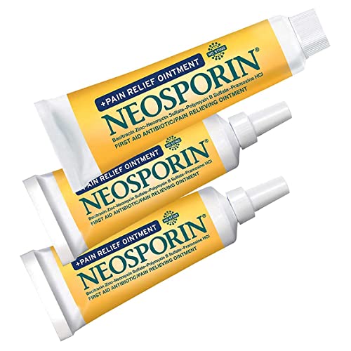 Neosporin Ungüento para Alivio del Dolor - Tratamiento Antibiótico de ros Auxilios, Paquete de 3 Unidades - imagen 1