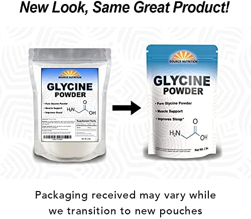 Polvo de Glicina (2 lbs) - Promueve Sueño Reparador, Energía y Fuerza Muscular, Apoyo a la Memoria y Cognición (Bolsa Reutilizable) - imagen 2