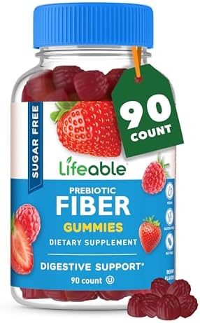 Gomitas de Fibra Sin Azúcar Lifeable para Adultos | 4g | Suplemento de Fibra Delicioso | Keto, Sin Gluten, Vegano, No GMO | Salud Digestiva | 90 - imagen 1