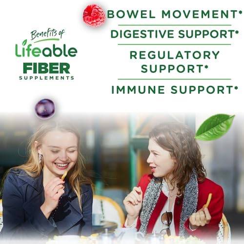 Gomitas de Fibra Sin Azúcar Lifeable para Adultos | 4g | Suplemento de Fibra Delicioso | Keto, Sin Gluten, Vegano, No GMO | Salud Digestiva | 90 - imagen 3