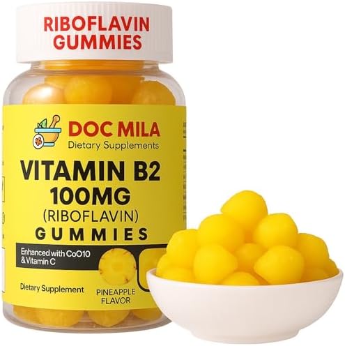 Gomitas Doc Mila de Vitamina B2 100mg para Adultos y Niños - Suplemento de Riboflavina 100mg - imagen 1