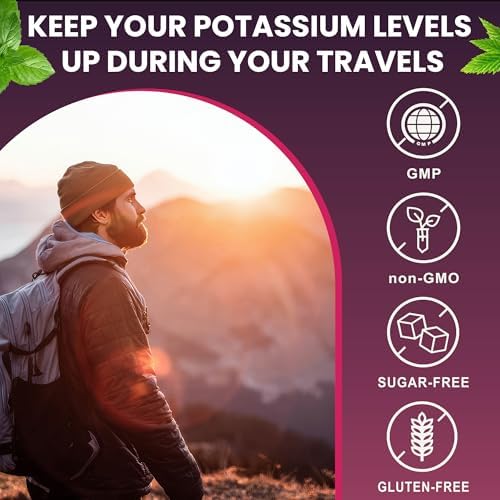 Gomitas de Citrato de Potasio Soochic - Suplemento Masticable de 1200mg para Hombres y Mujeres - Apoya Calambres y Salud Muscular - Veganas, Sin - imagen 7