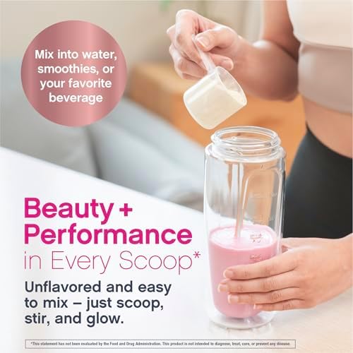 NeoCell Creatina Monohidratada en Polvo | 10 oz | con Multi Colágeno Peptídico | Suplemento para Cabello, Piel y Uñas | Sin Sabor | Para Mujeres y - imagen 8