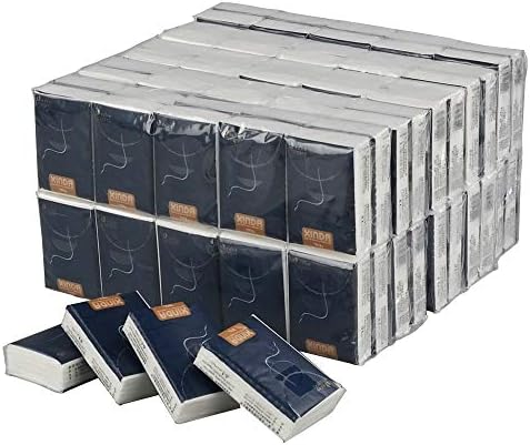 Kekow Paquete de 100 Servilletas Faciales de 4 Capas, Tipo Mini, Suaves y Sin Fragancia - imagen 1