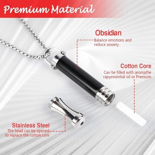 Collar Breathe Free – 7 Sabores, Sin Nicotina, Inhalador para Dejar de Fumar, Inhalador de Aire Saborizado, Ayuda para la Ansiedad, Regalo - imagen 4