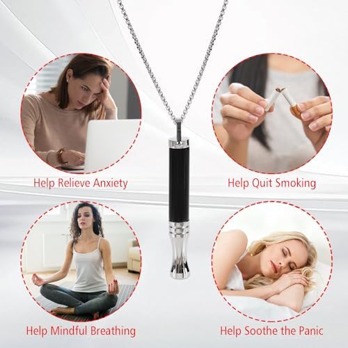 Collar Breathe Free – 7 Sabores, Sin Nicotina, Inhalador para Dejar de Fumar, Inhalador de Aire Saborizado, Ayuda para la Ansiedad, Regalo - imagen 6