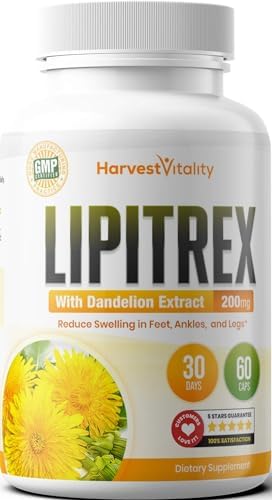 Diurético Natural para Pies, Tobillos y Piernas Hinchadas: Lipitrex Pastillas de Agua con Diente de León para Reducir la Hinchazón y Retención de - imagen 2