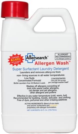 Detergente para Ropa Allersearch AllergenWash de 24 Oz, Elimina Alergenos y Olores - imagen 1