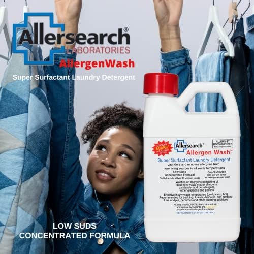 Detergente para Ropa Allersearch AllergenWash de 24 Oz, Elimina Alergenos y Olores - imagen 3