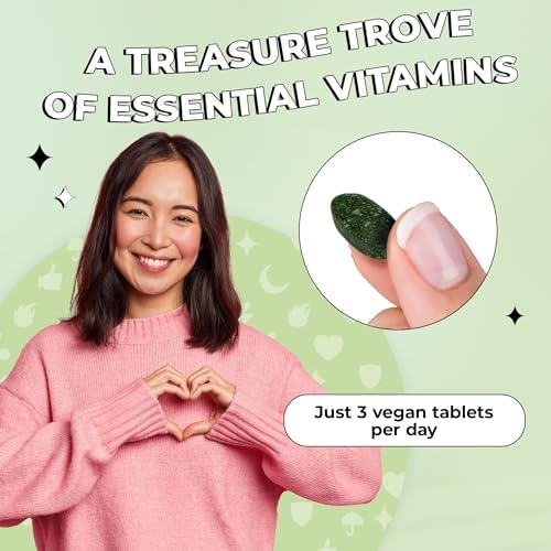 Multivitaminas Veganas Future Kind - 42 en 1 para Mujeres y Hombres con Enzimas, B12, Zinc y Probióticos para la Digestión (90 tabletas en botella - imagen 3