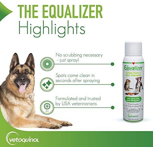 Limpiador de Alfombras Vetoquinol Equalizer para Mascotas, Removedor de Manchas y Eliminador de Olores, 20 oz - imagen 2