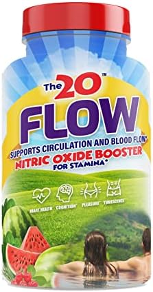 The20: Flow - Suplemento de Óxido Nítrico - 60 Cápsulas - L-Citrulina de Sandía Orgánica, Espinaca Orgánica y Cereza Acerola Orgánica - Para Corazón, - imagen 1