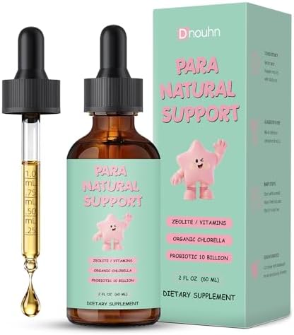 DNOUHN Limpieza de Parásitos para Humanos y Niños, Gotas Líquidas con Ajenjo, Nogal Negro, Clavo, Zeolita, Chlorella Orgánica, Orégano y Probióticos - imagen 1