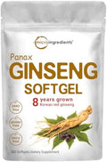 Suplemento de Ginseng Rojo Panax Micro Ingredients 300 Softgels | Extracto de Raíz de Ginseng Coreano de Alta Potencia | Apoya Energía y Salud - imagen 1