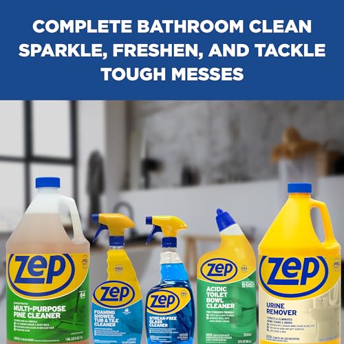 Limpiador Espumoso para Ducha, Bañera y Azulejos Zep - 32 oz (Caja de 4) ZUPFTT324 - Fórmula Sin Frotar, Elimina Acumulaciones Difíciles al Contacto - imagen 8