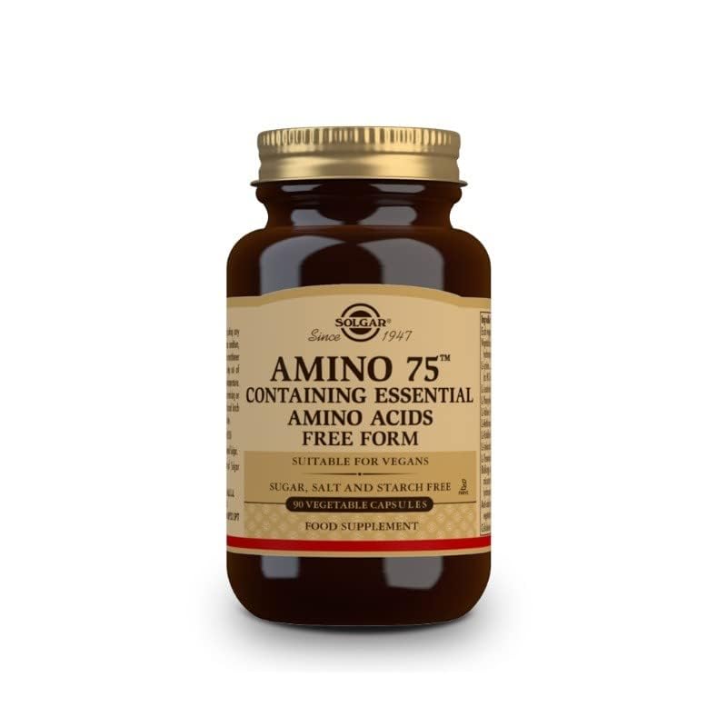Solgar Complejo de Aminoácidos Esenciales, 90 Cápsulas Vegetales - Aminoácidos Esenciales en Forma Libre - No GMO, Vegano, Sin Gluten, Sin Lácteo, - imagen 1