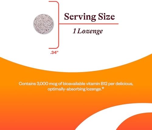 Suplemento de Vitamina B Adeno B12 de Seeking Health - Apoya la Energía y la Salud Cerebral - 3000 mcg, 60 Pastillas Masticables - imagen 3