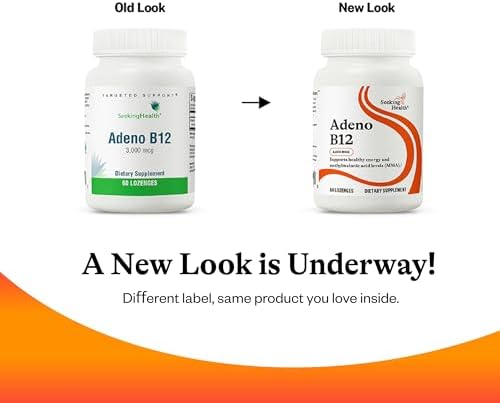 Suplemento de Vitamina B Adeno B12 de Seeking Health - Apoya la Energía y la Salud Cerebral - 3000 mcg, 60 Pastillas Masticables - imagen 6