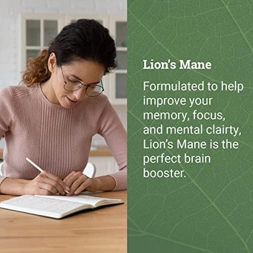 Suplemento Orgánico de Melena de León Earth Harmony Naturals (1000mg), 120 Cápsulas para Enfoque y Memoria - Suministro para 2 Meses - imagen 3