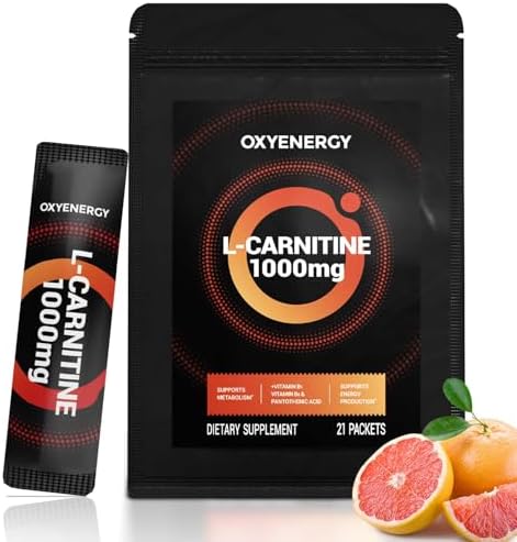 Suplemento Líquido L-Carnitina OxyEnergy 1000mg - Suave para Uso Diario, Sin Calorías, Sin Azúcar, Sin Estimulantes, Aumentador de Quema de Grasa y - imagen 1