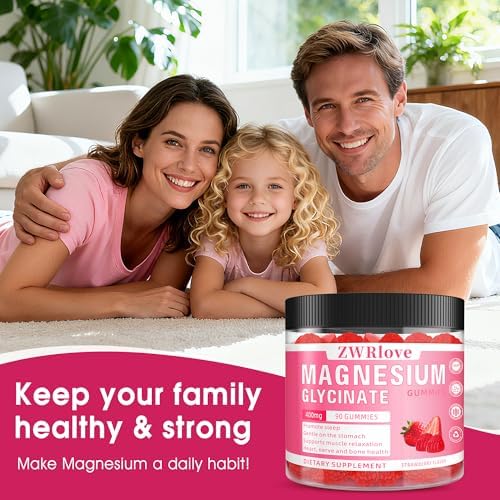 Gomitas de Magnesio Glicinato 400 mg con Ashwagandha, Malato de Magnesio y L-Teanina para Adultos y Niños, Suplemento Masticable para Sueño y - imagen 7