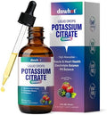 Suplemento de Citrato de Potasio Líquido, 1000mg de Potasio en Gotas para Hombres y Mujeres, con Citrato de Zinc, Vitamina B6, Sodio y Taurina, 2 Fl - imagen 1