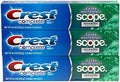 Pasta de Dientes Crest Complete Multi-Beneficio con Flúor - Blanqueamiento Extra y Frescura Avanzada Scope - 8.2 oz cada una, 3 piezas - imagen 1