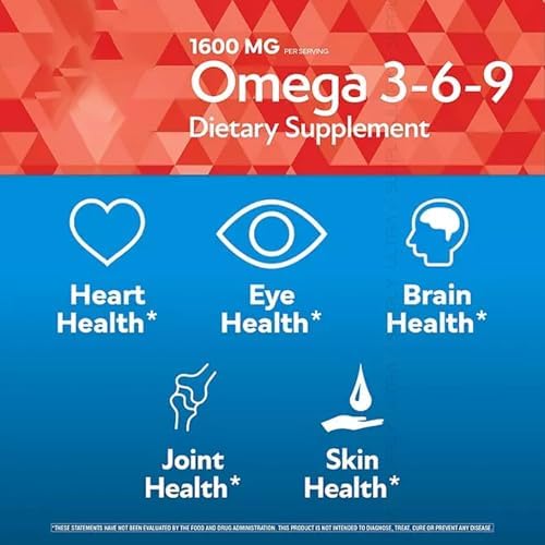 Suplemento Dietético Presca Omega 3-6-9 (325 cápsulas) - Promueve la Función Visual y la Salud Ocular - Apoya la Salud del Corazón, la Piel, el - imagen 3