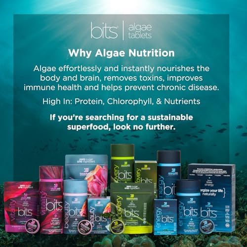 ENERGYbits/RECOVERYbits - Tabletas Orgánicas de Spirulina y Chlorella - Paquetes de Muestra Individual - Superalimento de Algas - Alto en Proteínas, - imagen 2