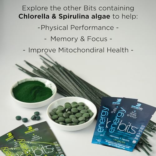 ENERGYbits/RECOVERYbits - Tabletas Orgánicas de Spirulina y Chlorella - Paquetes de Muestra Individual - Superalimento de Algas - Alto en Proteínas, - imagen 7