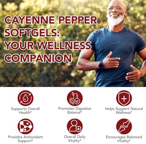 Cápsulas de Pimienta de Cayena 240 Softgels - Suplementos 12 en 1 con Vitamina D3, K2 y E, Cúrcuma, Remolacha y Extracto de Pimienta Negra - Apoya la - imagen 2
