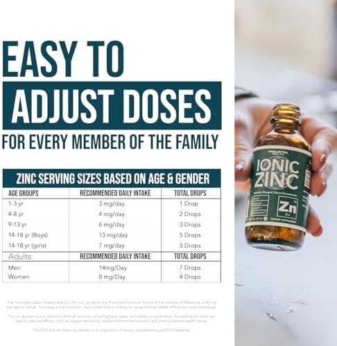 Zinc Líquido Iónico – Suministro para 8 Meses, Dosis Ajustable para Adultos – Alta Absorción, Vegano, Botella de Vidrio – Suplemento Mineral Esencial - imagen 3