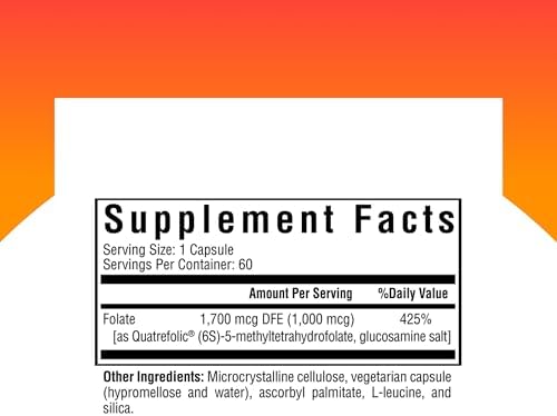 L-Metilfolato 1mg de Seeking Health para MTHFR Saludable, Ánimo y Metilación - 60 Cápsulas - imagen 2