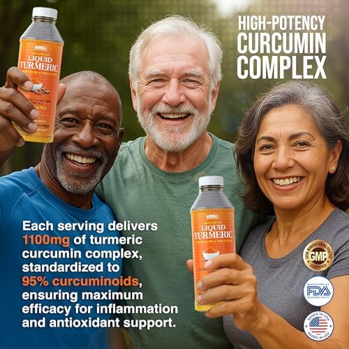 MBS Biotechnology Cúrcuma Líquida Avanzada – Curcumina de Alta Absorción con Pimienta Negra y Vitamina D3 – Soporte para Articulaciones, Inflamación - imagen 3