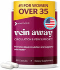 VoomVaya Vein Away – Suplementos para la Circulación y Soporte Venoso para Mujeres 35+ | Tratamiento para Venas Varicosas y Arañitas | 60 Cápsulas - imagen 1